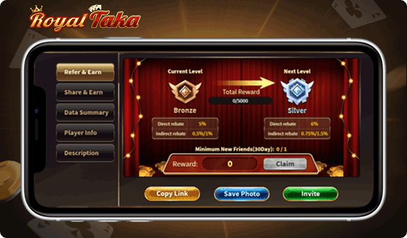 Refer & Earn Rewards Program | Invite Players | Royal Taka